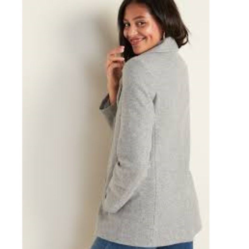 Old Navy Brushed Heather Gray Pea Coat Size XXL - Picture 3 of 13